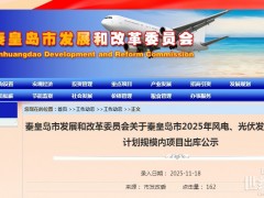 河北秦皇島公示1.92GW風光項目:華電、華銳風電等領銜!